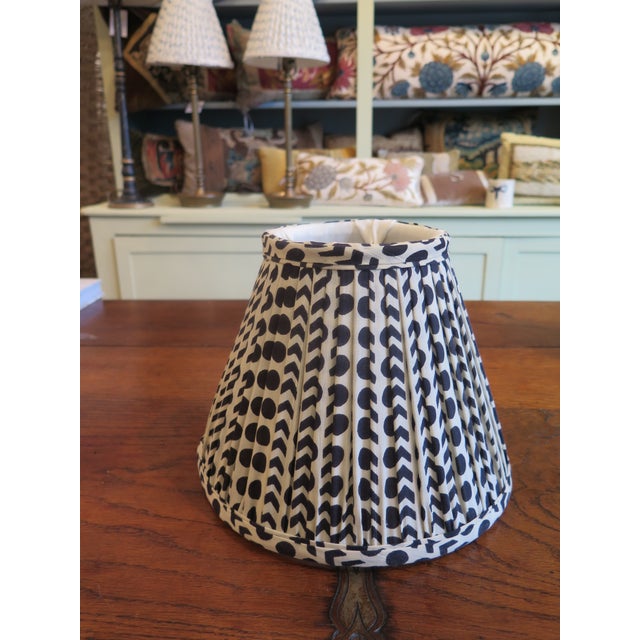 Pair of custom Maison Maison gathered empire lampshade in Maison Maison Textiles. We can also make any custom lampshade of...