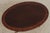 Traditional Henkel Harris Oval Elliptical Mahogany Inlaid Coffee Table For Sale - Image 3 of 12