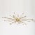 Brass sputnik style chandelier with satin finish. Creator: Marcelo Bessa In the Manner of: Stilnovo Manufacturer: Spark...