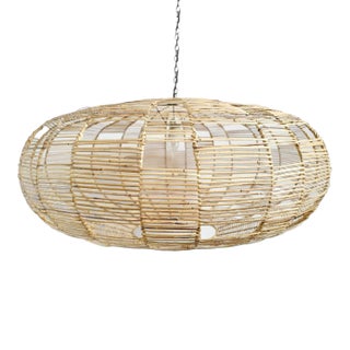 Rattan Web UFO Lantern For Sale