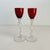 Cambridge Statuesque Nude Stem Cordial Glasses Brandy Port Wine Ruby Red Bowl For Sale - Image 10 of 10