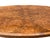 Wood Vintage Estate Burl Walnut Wood Large Oval Low Coffee Table For Sale - Image 7 of 15