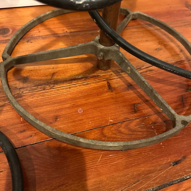 Vintage Heavy Metal Industrial Spotlights - A Pair For Sale - Image 10 of 12