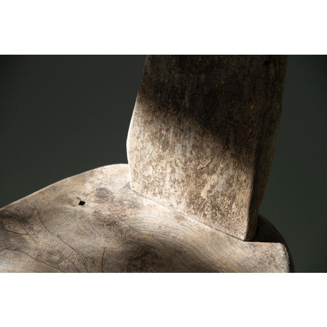Primitive Elm T Tripod Side Chair, Denmark, 1970s For Sale - Image 18 of 18