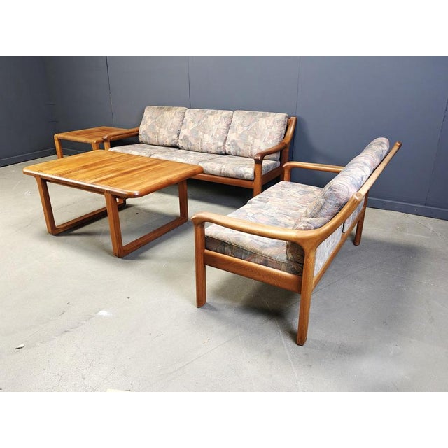 1970s Mid-Century Scandinavian Sofa Set, 1970s, Set of 4 For Sale - Image 5 of 18