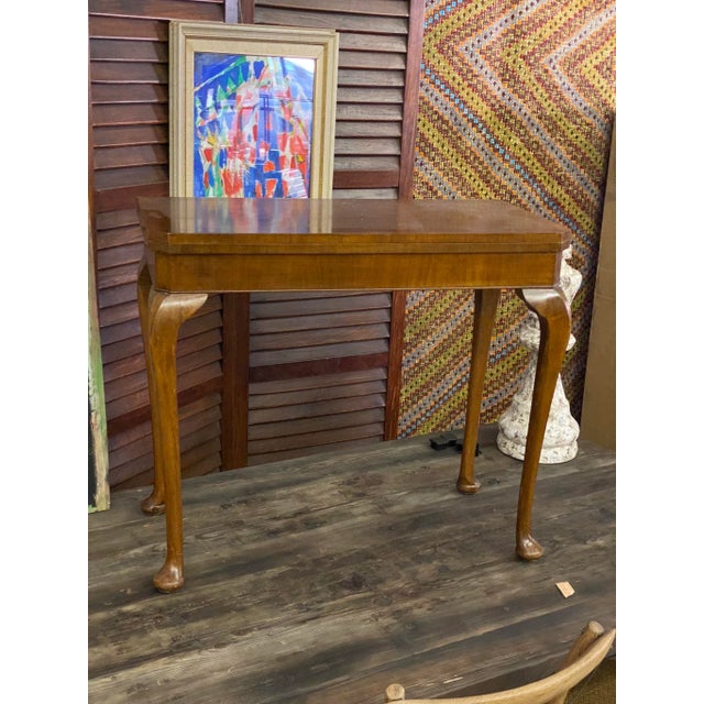 19th Century English Walnut Lift Top Game Table For Sale - Image 13 of 13