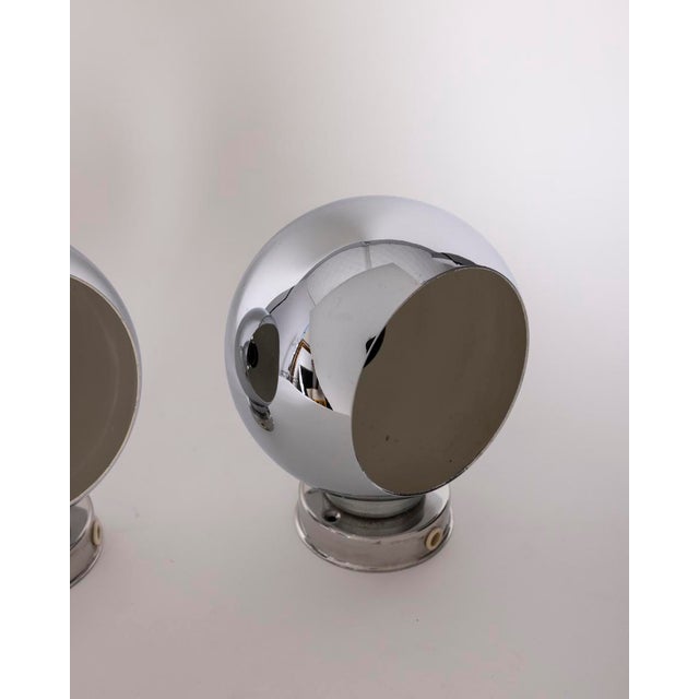 Vintage Eyeball Wall Lamps by Goffredo Reggiani from Reggiani, 1970s, Set of 3 For Sale - Image 3 of 8