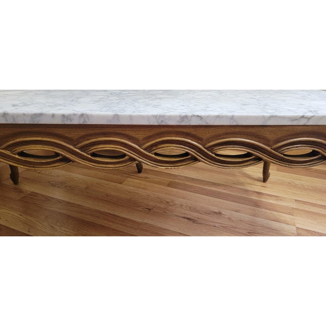 Mid 20th Century MCM Solid Marble Top Coffee and End Table Set For Sale - Image 17 of 18