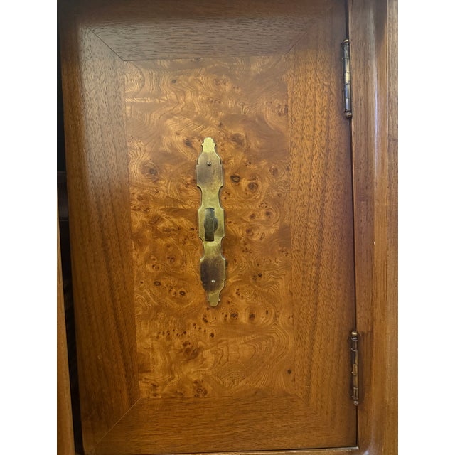 R-Way Mid Century Modern Nightstand With Burl Inlay For Sale - Image 9 of 9