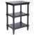 Wood Cassie 3 Shelf Accent Table in Black For Sale - Image 7 of 8