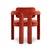 Double Arch Dining Chairs in Crimson Red Cotton Velvet from Insidherland, Set of 6 For Sale - Image 6 of 16
