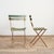 Antique French Folding Slatted Garden Bistro Chairs, 1920s, Set of 2 For Sale - Image 13 of 15