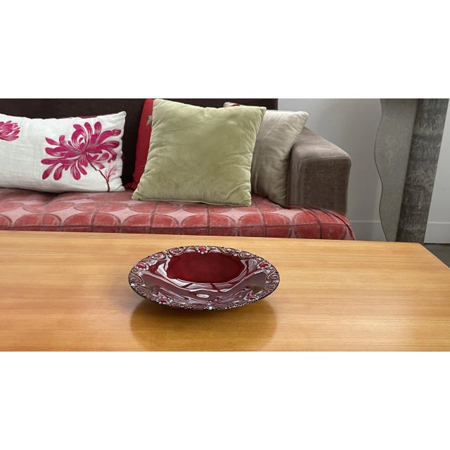 1960's French Limoges Enamel Centerpiece For Sale - Image 6 of 12