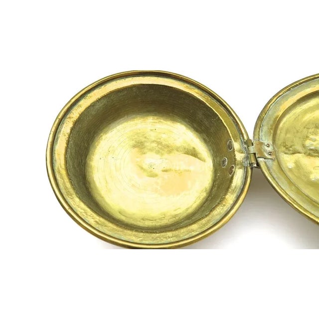 Metal English Brass Bed Warmer with Pierced Lid For Sale - Image 7 of 9