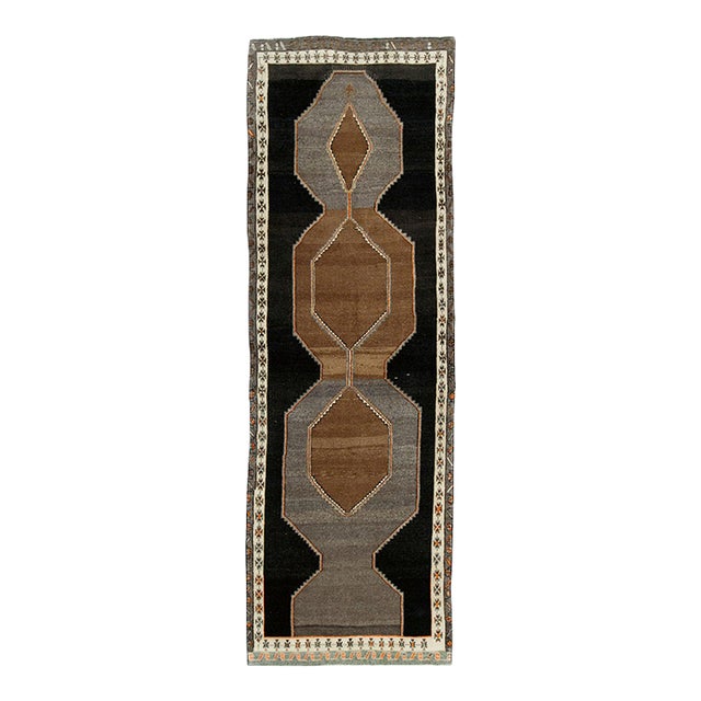 Galerie Shabab Collection Mid-20th Century Turkish Anatolian Wide Gallery Runner For Sale