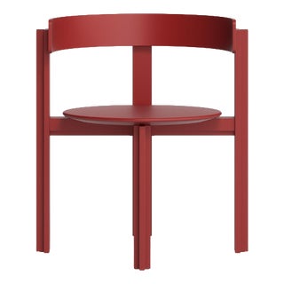 Red Wood and Beech Principal Chair by Bodil Kjaers for Karakter For Sale