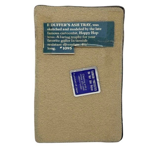 Mid 20th Century Tarnished-Resistant Silver Plate F. Duffer’s Ashtray Catchall Japan For Sale In Washington DC - Image 6 of 12