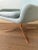 Baby Blue Danish Design Swivel Chair For Sale - Image 8 of 10