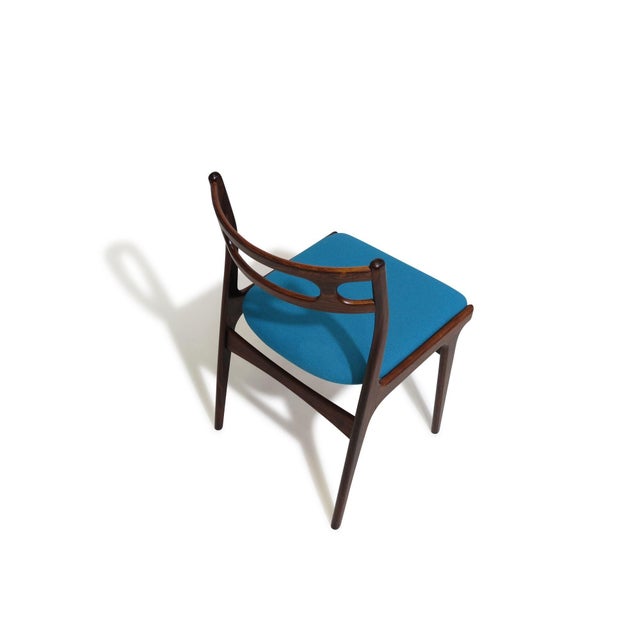 Mid 20th Century Attributed to Johannes Andersen for Uldum Moblefabrik Rosewood Dining Chairs - Set of 4 For Sale - Image 11 of 12