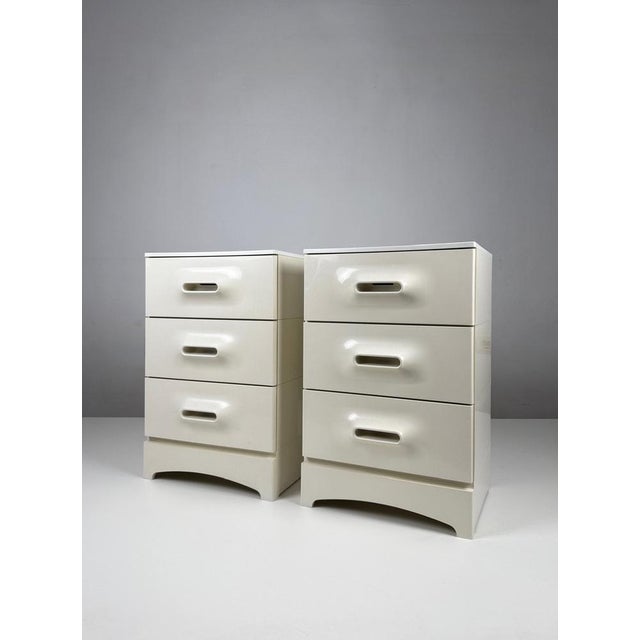 Vintage Chest of Drawers by Marc Held for Prisunic, 1970s, Set of 2, in Good conditions. Designed 1970 to 1979 This piece...