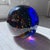 1970s Large 10 Lbs. Studio Art Glass Sphere Controlled Bubble Orb Murano Style Decor Rainbow Paper Weight For Sale - Image 5 of 13