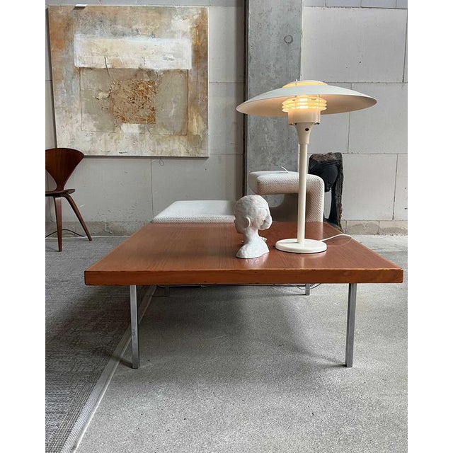 Table lamp by the Danish brand Lyfa in cream white color. In good vintage condition, the screws on top have been treated...
