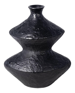 Regina Andrew Poe Metal Vase, Black