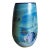 Robert Eickholt “Cosmic Blue” Dichroic Glass Vase – Iridescent Studio Art Glass, 1982 For Sale