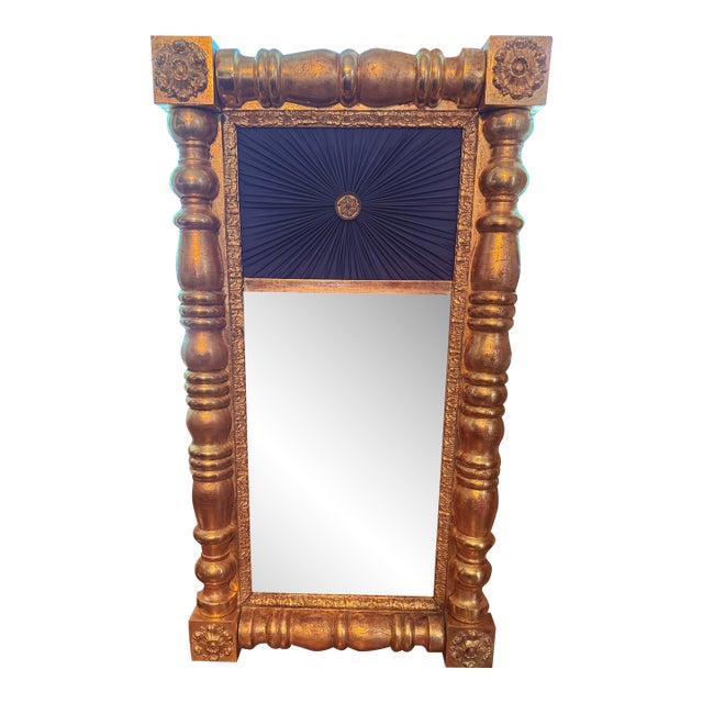 Antique Gilt Federal Mirror For Sale