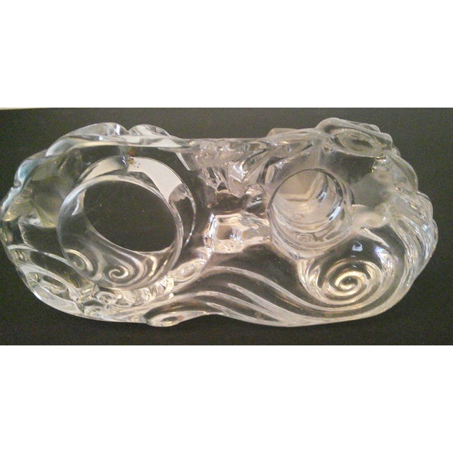 Glass Vintage Lenox Crystal Lighthouse Votive Candle Holder Retired For Sale - Image 7 of 10