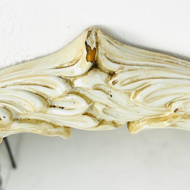 Full Length 1970s Palladio Carved Palm Leaf Arch Mirror For Sale - Image 12 of 14