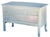 Late 19th Century Serene Blue Bowfront Chest With Glass Knobs For Sale - Image 4 of 9