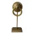 Vintage Large Scale Architectural Brass Freestanding Hand Towel Ring Holder For Sale