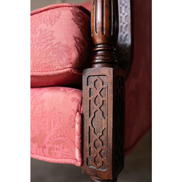 Late 20th Century Louis XVI Pink Bergère Chairs by Woodmark Originals - A Pair For Sale - Image 15 of 18