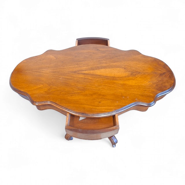 Wood Louis Philippe Table in Walnut Veneer For Sale - Image 7 of 18