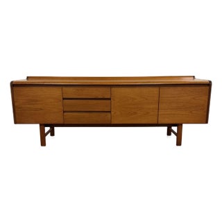 White & Newton Long Teak Sideboard Bar For Sale