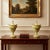French Vintage Mottahedeh Creil Style Chestnut Urns Pair-Yellow Black-Italy-Neoclassic For Sale - Image 3 of 11