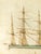 Early 19th Century 19th Century Folk Art Nautical Sailor Made Drawing of a Ship For Sale - Image 5 of 11