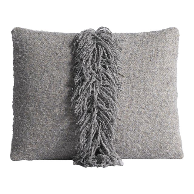 Lancaster Signature Fringe Pillow in Berber Sky For Sale