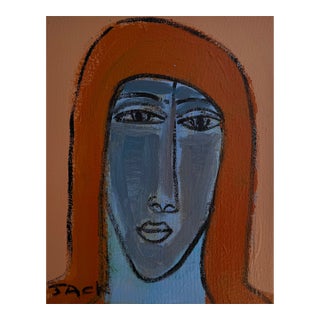 "Woman With Chestnut Hair", Original Painting by Rebecca Jack For Sale