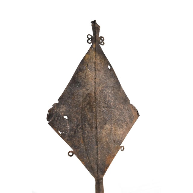 Early 20th Century Kuba Ceremonial Spear 82 inch For Sale - Image 4 of 7