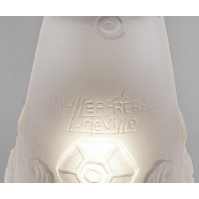 French Art Deco Table Lamp by Muller Freres 1920s France For Sale - Image 9 of 12