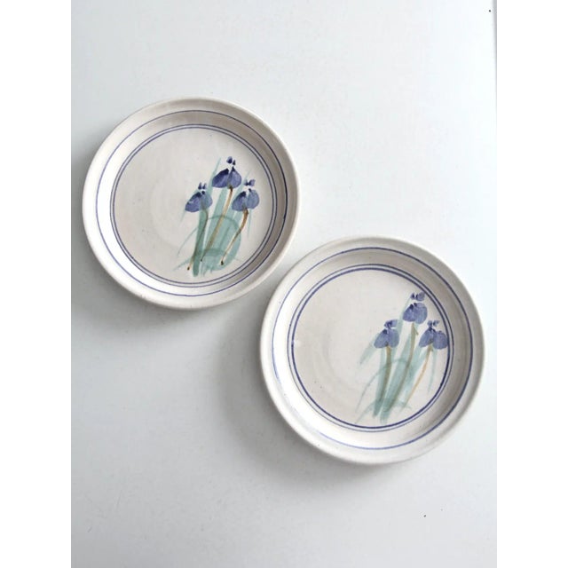 Contemporary Vintage Studio Pottery Plates Pair For Sale - Image 3 of 11