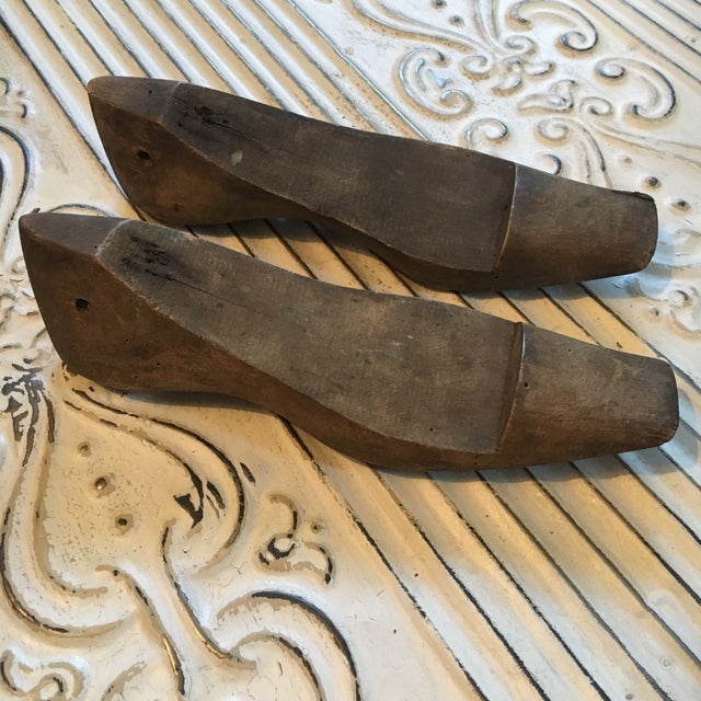 Antique Wooden Shoe Molds - A Pair | Chairish