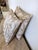 Pair of Custom White Pillows W/ Fern Botanical Design For Sale - Image 10 of 11