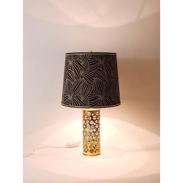 Mid-Century Brass Tube Bubble Glass Table Lamp from Rupert Nikoll, Austria, 1950s For Sale - Image 8 of 18