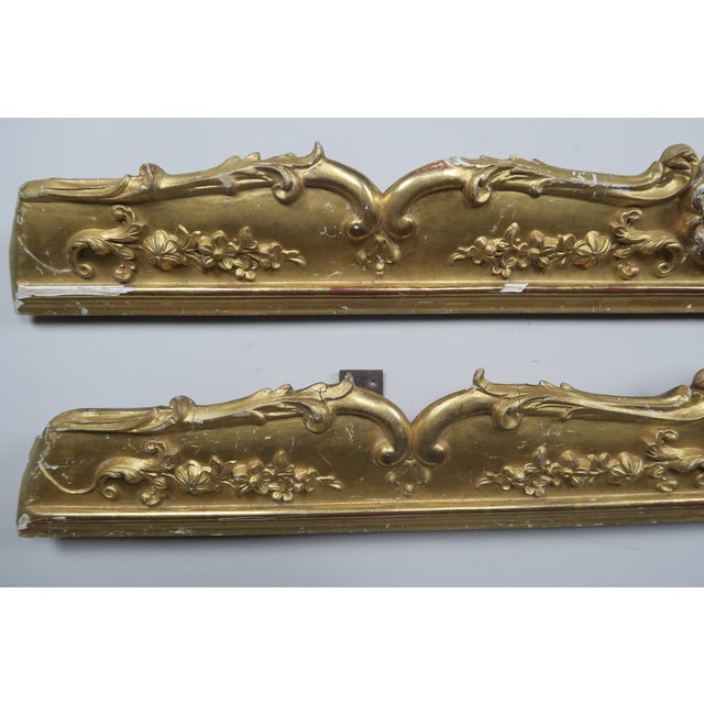 19th C. French Gilt Wood Carvings For Sale - Image 4 of 7