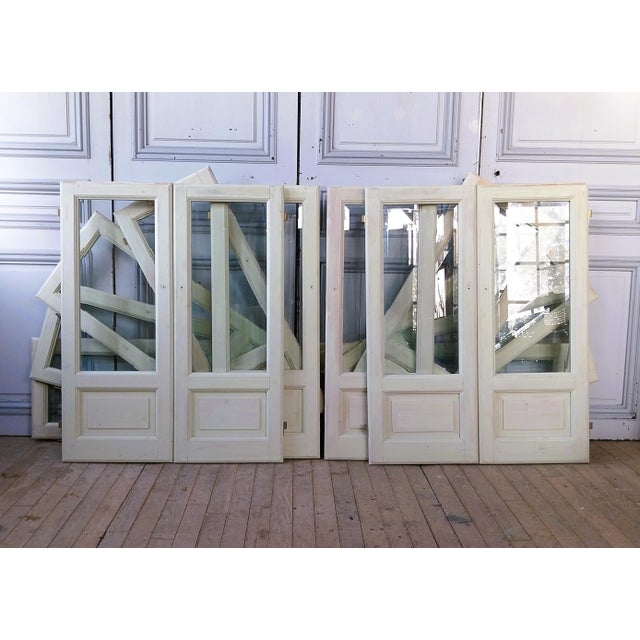 Vintage Glass Doors with Beveled Glass, 1980, Set of 2 For Sale - Image 11 of 14