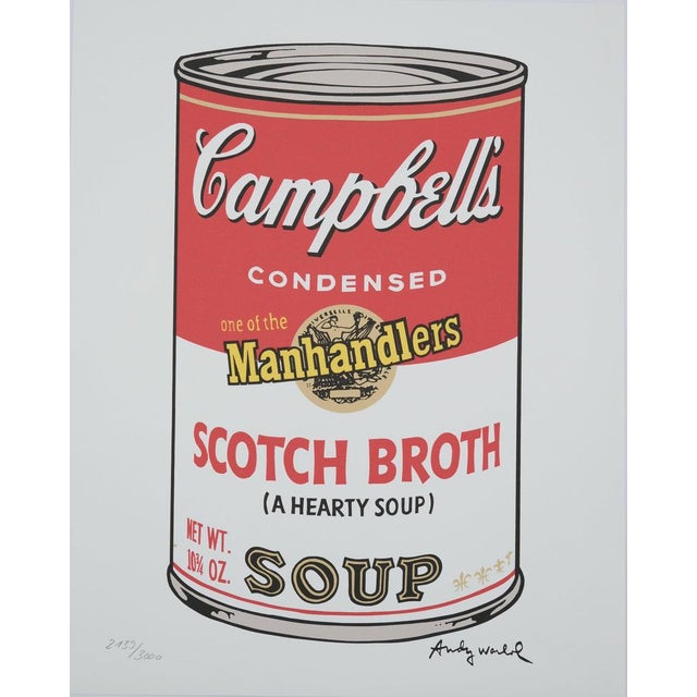 Andy Warhol, Campbell's Scoth Broth Soup, Lithograph For Sale - Image 5 of 5