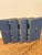 Paper Vintage Monochromatic Silvery Blue/ Navy Encyclopedia Hardcover Stack - Set of 4 - Royal Octavo Format - Volumes 14-16 & 18 - Dark Academia Decor For Sale - Image 7 of 8